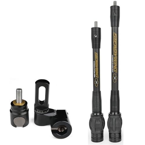 Stabilisateur d'arc composé réduisant les vibrations en carbone 3K