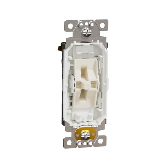 Square D X Series Wall Switch, Single-Pole Module, Matte White (SQR14101XX)
