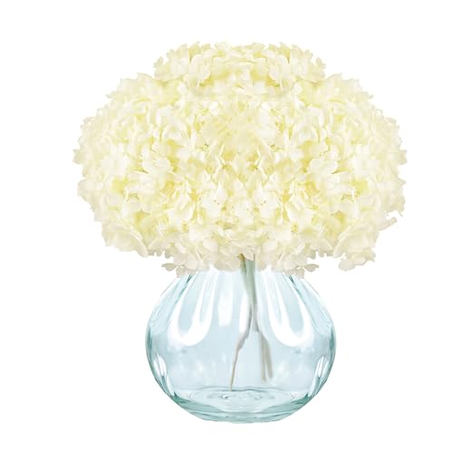 Arreglo de Hortensias Secas en Jarrón de Vidrio miniatura 6