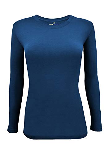 Natural Uniforms Women's Under Scrub Tee Crew Neck Long Sleeve T-Shirt