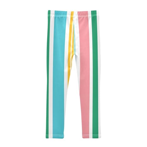 Heerful Colors Interesting Stripes Shorts for Toddler Girls Cotton Cartwheel Shorts Rash Guard for Beach2