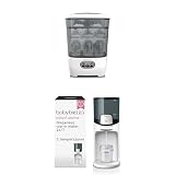 Bundle of Baby Brezza Bottle Sterilizer and Dryer Advanced – Largest Capacity Steam Sanitizer + Instant Baby Bottle Maker, Warm Water Dispenser