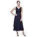 S.L. Fashions Women's Tea Length Mesh Sleeveless Mother of The Bride Dress with Embellished Shoulder Jacket, Navy