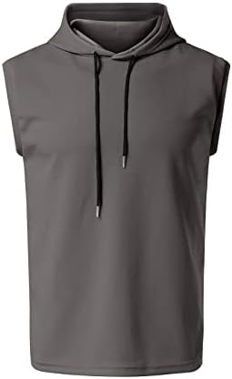 Black Tank Top Men 2024 Casual T Shirt Solid Color