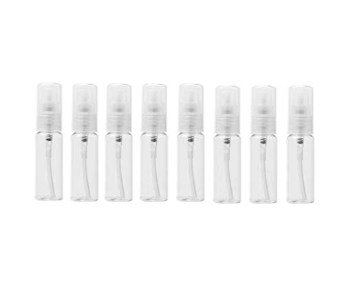 20PCS 10ML 0.34oz Empty Clear Refillable Plastic Pump Bottle Dispenser Containers For Lotion Cream Essential Oil Cosmetic