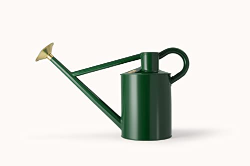 Essential Metal Galvanised Watering Can | The HAWS The Bearwood Brook- 2 Gallon |Traditional | General Purpose Round Rose |Ten Year Guarantee