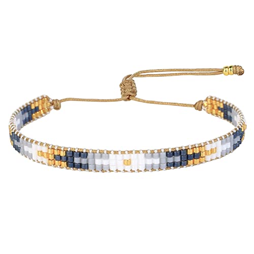 Bracelet amitié Kelitch perlé arc-en-ciel pour l'été