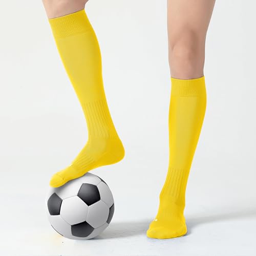 Image of CS CELERSPORT 2 /3 Pack Soccer Softball Baseball Socks for Youth Kids Adult Multi-Sport Compression Knee High Socks