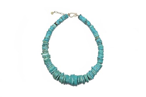 Bijoux pour événements spéciaux à offrir : collier de perles turquoises XXL unique