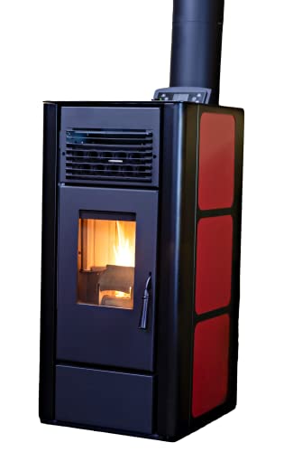 Freedom Stoves Freestanding Independence PS21 Pellet Stove with Battery Backup, Wi-Fi Capability, and Removable Legs - Heats up to 1800 sq ft.