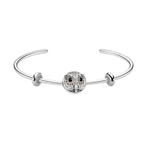 NIWMJTKIT New 2025 Bracelet Bangles Owl Bead Fashion Karma Jewelry