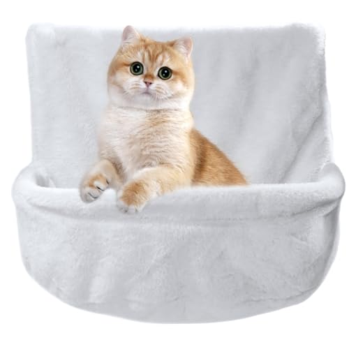 Letto per gatti con termosifone, amaca per gatti stabile, borsa morbida e accogliente, lettino per cani, amaca traspirante con mensole da parete per gatti e cani