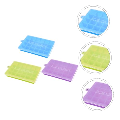 Molde de silicona para cubitos de hielo con tapa 3 pcs miniatura 6