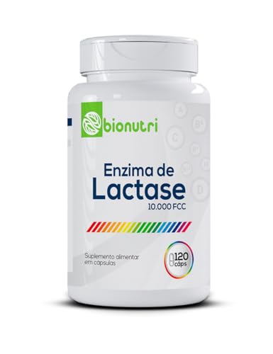 Enzima Lactase Premium 10.000 Fcc 120 Cápsulas Intolerância Lactose Bionutri