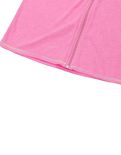 Idrawl Girls Terry Cover Ups For Swimwear Hooded Summer Beach Swim Robes 6-16 Pink #TOP5