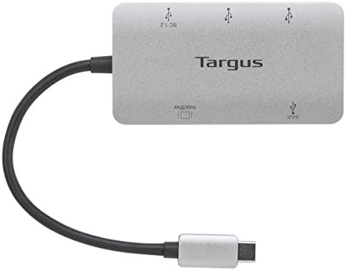 Targus 4-Port USB 3.0 SuperSpeed Hub with AC Adapter and 5-Foot Cable, Black (ACH119US)