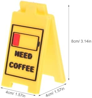 NUOBESTY 2 eğlenceli masa levhası: Dikkatli mini uyarı levhası, çift taraflı masa levhası, çalışma masası aksesuarı, ofis için orijinal iş yeri dekorasyonu - Görsel 2