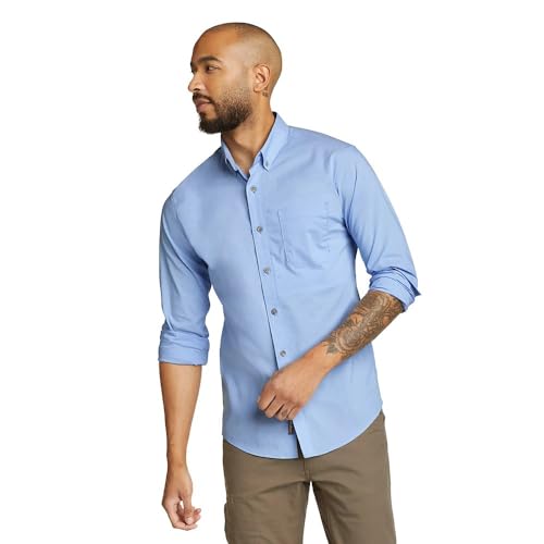 Chemise homme Eddie Bauer Voyager Flex idéale pour voyager léger et travailler