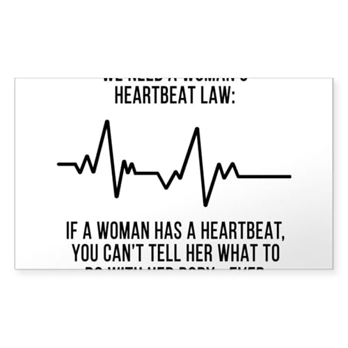 CafePress Funny Pro Choice Abortion Rights Feminist Sticker Rectangle Bumper Sticker (10-Pack), Car Decal