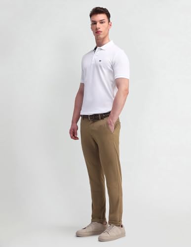 Image of Arrow Men's Mid Rise Slim Fit Casual Trouser