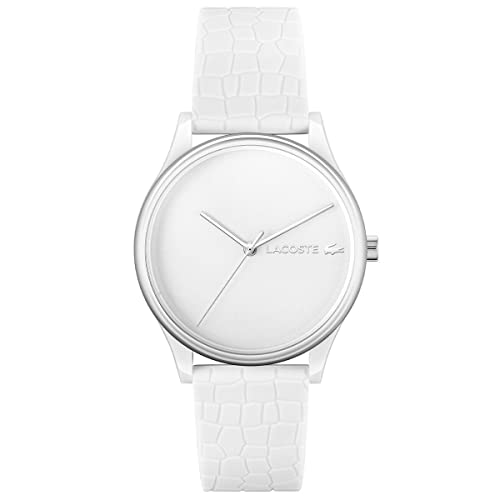 Lacoste Reloj Analógico De Cuarzo Para Mujer Con Correa En Silicona Blanco - 2001246 Lacoste Reloj Analógico De Cuarzo Para Mujer Con Correa En Silicona Blanco - 2001246