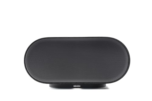 Denon Home 600 Kabelloser Smart Speaker mit HEOS, Dolby Atmos Music, Hi-Res Audio, 8 Treiber Array, Stereopaar-Funktion, WLAN, AirPlay 2, Bluetooth, Premium Sound & Multiroom - Schwarz