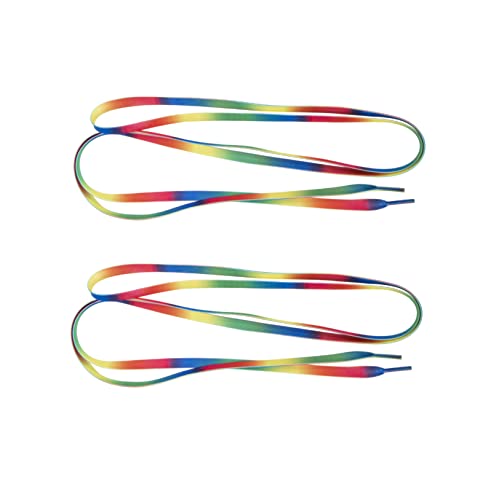 GLSTOY Long Shoestrings 180cm Flat Shoelaces for Skate Athletic and Running Shoes Sturdy Elastic Shoelace Pair