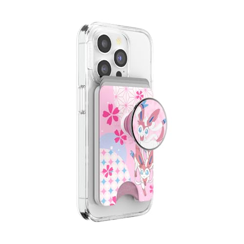 PopSockets Phone Wallet for MagSafe Phone Card Holder with Grip Pokemon - Sylveons Dream