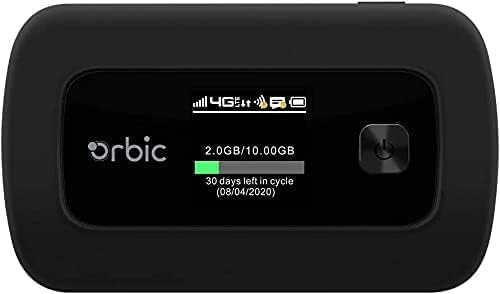 Orbic Speed (RC400L) | Carrier Unlocked | 4G LTE MiFi Mobile Hotspot Router | Black (Renewed) Orbic Speed (RC400L) | Carrier Unlocked | 4G LTE MiFi Mobile Hotspot Router | Black (Renewed)