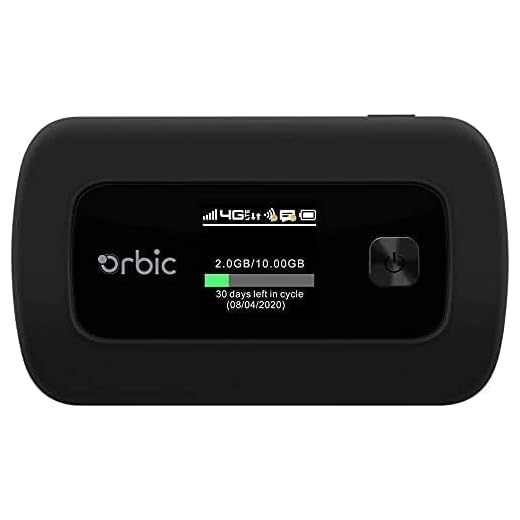 Orbic Speed (RC400L) | Carrier Unlocked | 4G LTE MiFi Mobile Hotspot Router | Black (Renewed)
