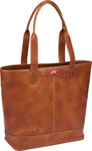 Rawlings Women's Leather Tote Handbag Collection | Multiple Styles & Colors, Tan | 6.25