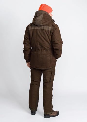 Foto von Pinewood Herren Abisko Småland 2.0 Jagd Jacke - Jagdjacke Herren - wind- und wasserdicht - bequeme Passform mit abnehmbarer Kapuze und anderen praktischen Details