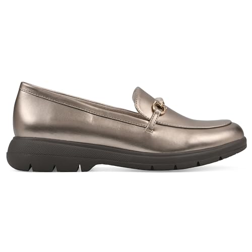 Image of CLIFFS BY WHITE MOUNTAIN Women's Flow Cushioned Lug Sole Loafer Flat