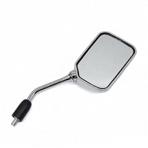 Espejo retrovisor de motocicleta cromado con visión clara para CB350 CB360 6