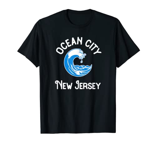 Ocean City Nueva Jersey Beach Surf Olas Camiseta