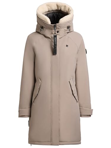 khujo Giacca invernale da donna Semie2 Semie3 Cappotto invernale Cappotto Cappotto corto, greige, S