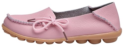 Image of Women's Leather Slipper Loafers Flat Shoes Slip-Ons