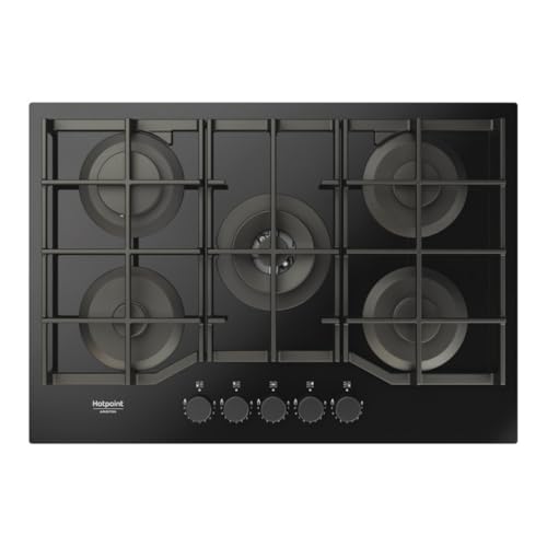 Hotpoint Ariston HAGS 72F/BK 1 Negro Integrado 73 cm Gas 5 cocina