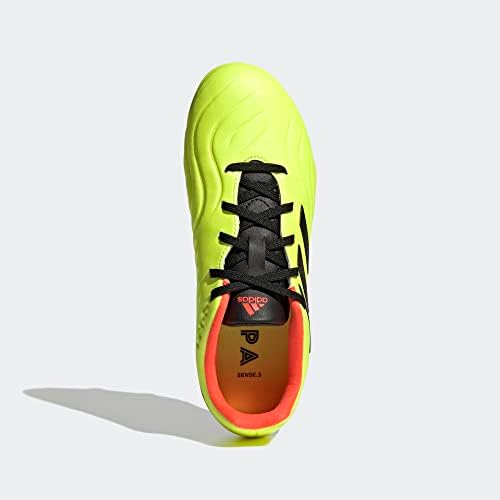 adidas Copa Sense.3 Firm Ground Soccer Shoe, Team Solar Yellow/Black/Solar Red, 4.5 US Unisex Big Kid | Image 2