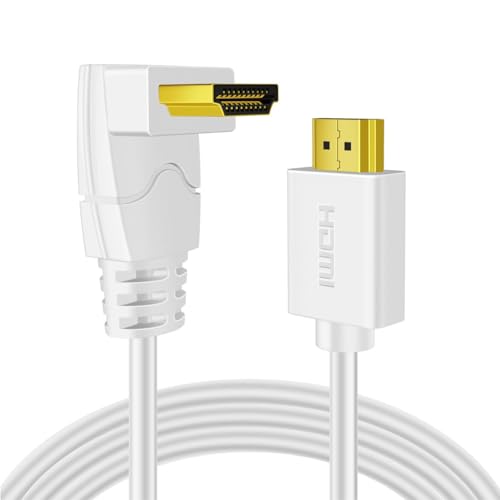 Cable HDMI 4K de alta velocidad 18 GBPs con codo de 90 grados y soporte eARC