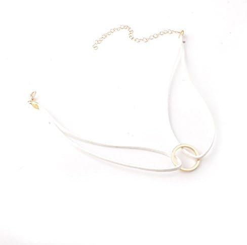 Fheaven New Leather Choker Charm Necklace Vintage Hippy Chocker Leather Necklace Alloy party wedding