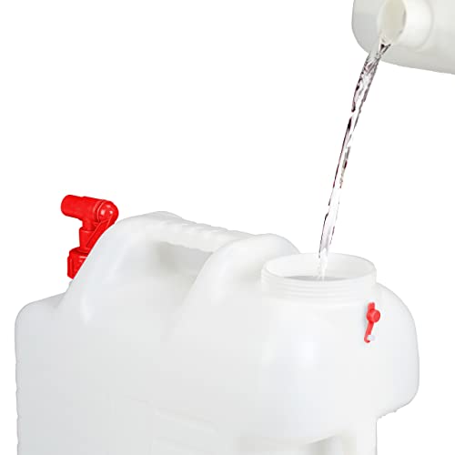 Wasserkanister mit Hahn und Schraubdeckel von Relaxdays