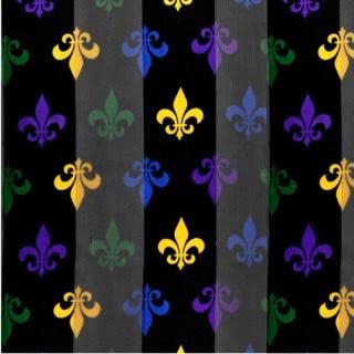 Mardi Gras Fleur de Lis Patterned Lightweight Scarf3