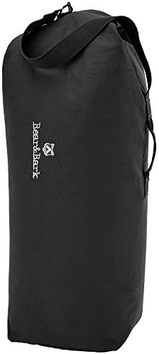 Top Load Duffle Bag - Black 34x20" - 55L - Medium Canvas Military and Army Cargo Style Carryall Duffel for Men and Woman – College Student, Backpacking, Travel and Storage Shoulder Bag 1 Top Load Duffle Bag - Black 34x20" - 55L - Medium Canvas Military and Army Cargo Style Carryall Duffel for Men and Woman – College Student, Backpacking, Travel and Storage Shoulder Bag