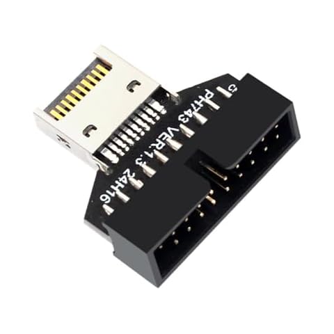 Hxyxbnhno USB C to USB3.0 Header Adapter Vertical TypeE Key A Motherboard Conversion Connector Cover