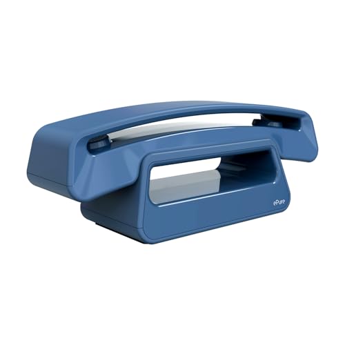 ALCATEL ePure Iconic - Schnurloses Festnetztelefon DECT - Vintage-Design - Großes, hochauflösendes Grafikdisplay - Freisprechfunktion - Anrufblockierungsfunktion - Blau*