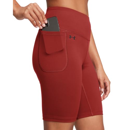 Under Armour Damen Motion Bike Shorts, (840) Earthen Orange/Schwarz, Klein – Ansicht 6