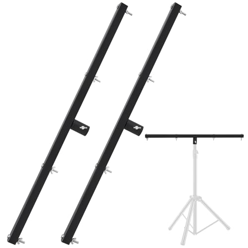 Juexica 2 Pcs DJ Lighting T-bar Cross DJ Lighting Extension Cross Bar Mount for Tripod Speaker Stand DJ Lighting Tripod Mount