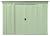 Arrow Classic Steel Storage Shed, 8x4, Sage Green