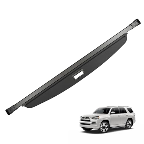 BIGACOVER Cargo Cover for 4runner 2025 Accessories Black Retractable Rear Trunk Security Cover Shield Shade Privacy Screen Car Trunk Luggage Cargo Security Shade Shield